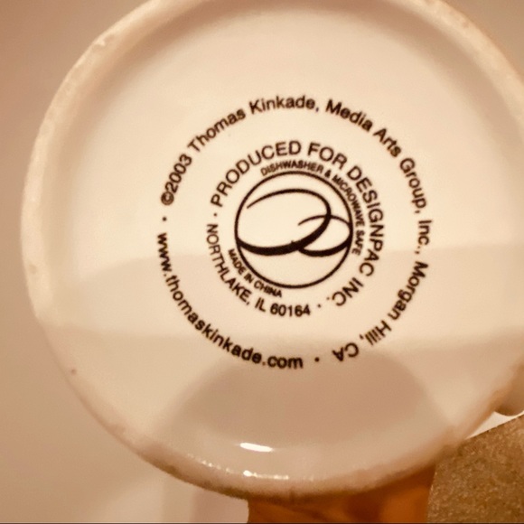 THOMAS KINKADE Lot of 4 Christmas Coffee Mugs EUC 1992-2003 - Picture 16 of 16